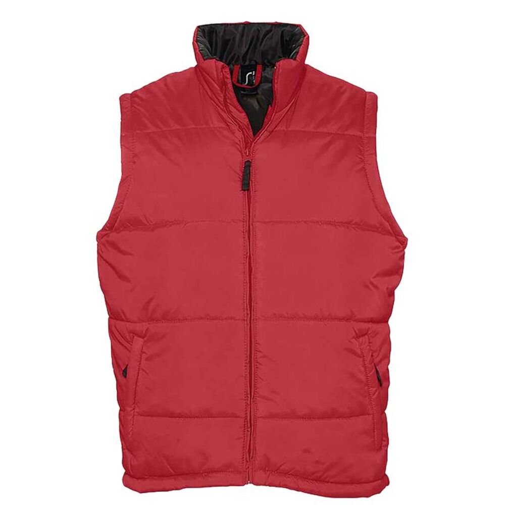 SOLS Unisex Adult Warm Vest / Red